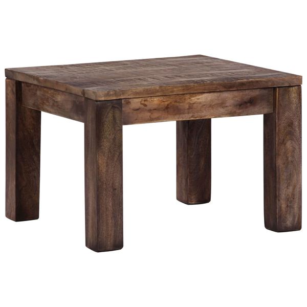 vidaXL Table basse 50x50x35 cm Bois de manguier massif