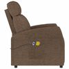 vidaXL Fauteuil électrique de massage Marron Tissu