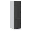 vidaXL Armoire de cuisine Lucca noir bois d'ing&eacute;nierie
