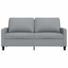 vidaXL Canap&eacute; &agrave; 2 places Gris clair 140 cm Tissu