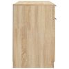 vidaXL Bureau avec armoire lat&eacute;rale Ch&ecirc;ne sonoma Bois d'ing&eacute;nierie