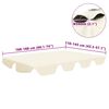 vidaXL Toit de rechange de balançoire crème 188/168x145/110 cm