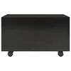 vidaXL Table basse Noir brillant 60x60x35 cm Bois d'ingénierie