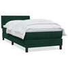 vidaXL Sommier &agrave; lattes de lit et matelas vert fonc&eacute; 100x220cm velours