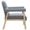 vidaXL Fauteuil gris clair tissu