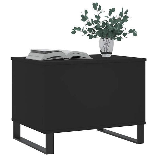 vidaXL Table basse Noir 60x44,5x45 cm Bois d'ingénierie