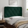 vidaXL Coussin de t&ecirc;te de lit vert fonc&eacute; 100 cm velours