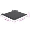 vidaXL Chaises de jardin et coussins lot de 6 Bois acacia massif Gris