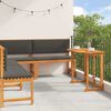 vidaXL Ensemble de banc de jardin 4 pcs Marron Bois d'acacia massif