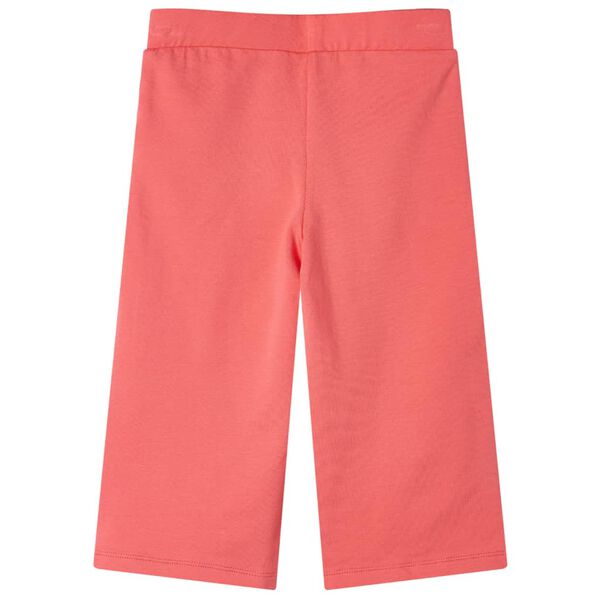 Pantalon &agrave; jambes larges pour enfants corail 116