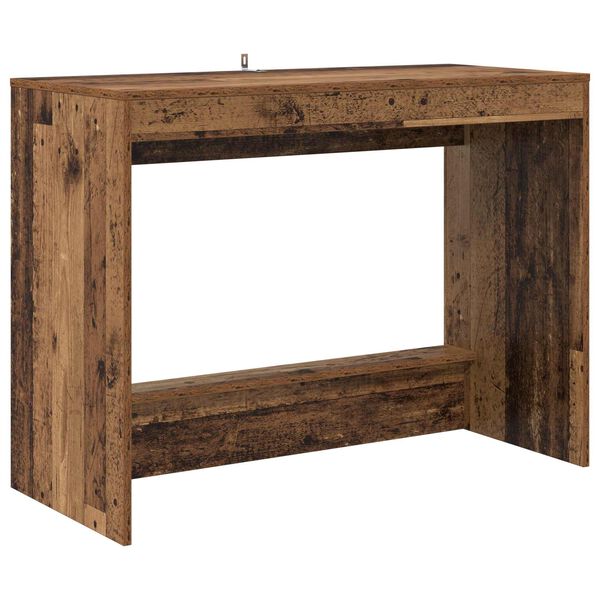 vidaXL Bureau de lit Bois ancien 100 x 45 x 75 cm Bois d'ing&eacute;nierie