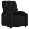 vidaXL Fauteuil inclinable &eacute;lectrique Noir Similicuir