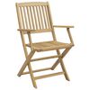 vidaXL Chaises de jardin pliantes lot de 8 54,5x58x90 cm bois d'acacia