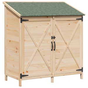 vidaXL Abri de jardin Naturel 106 x 56 x 113,5 cm Bois de Sapin Massif