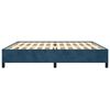 vidaXL Cadre de lit sans matelas bleu fonc&eacute; 200x200 cm velours
