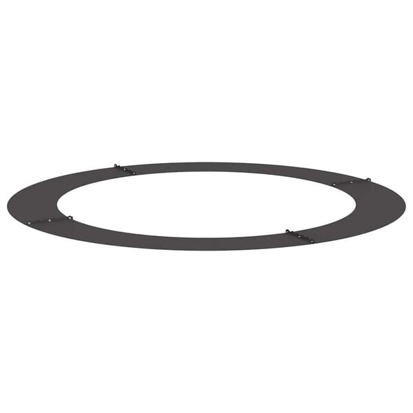 vidaXL adapt&eacute; pour anneau d'arbre plat Noir &Oslash;90 / 120 cm Acier