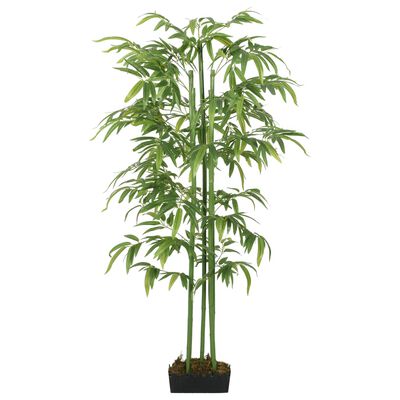 vidaXL Bambou artificiel 384 feuilles 120 cm vert