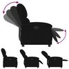 vidaXL Fauteuil inclinable &eacute;lectrique noir velours