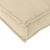 vidaXL Coussin Beige 120 x 60 x 12 cm Tissu Oxford