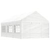 vidaXL Belv&eacute;d&egrave;re avec toit blanc 6,69x4,08x3,22 m poly&eacute;thyl&egrave;ne
