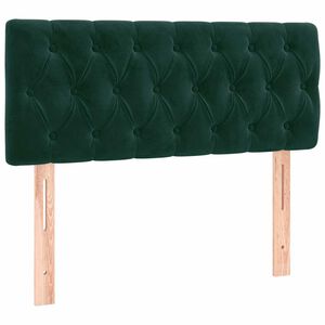 vidaXL T&ecirc;te de lit Vert fonc&eacute; 100x7x78/88 cm Velours