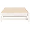vidaXL Lit coulissant sans matelas blanc 2x(90x190) cm