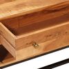 vidaXL Meuble TV Naturel 110 x 30 x 44 cm Bois d'Acacia Massif