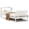 vidaXL Cadre de lit sans matelas blanc 90x190 cm bois de pin massif