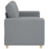 vidaXL Canap&eacute; causeuse gris clair 160x77x82 cm tissu