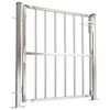 vidaXL Portail de jardin 100 x 95 cm en acier inoxydable