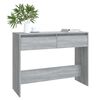 vidaXL Table console sonoma gris 100x35x76,5 cm bois d'ing&eacute;nierie
