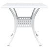 vidaXL Ensemble de tables de jardin 3 pcs Blanc Aluminium coul&eacute;