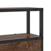 vidaXL T&ecirc;te de lit de rangement Ch&ecirc;ne marron 135 cm Bois d'ing&eacute;nierie