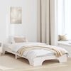 vidaXL Cadre de lit Blanc 90 x 190 cm Pin massif