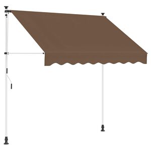 vidaXL Auvent r&eacute;tractable manuel Taupe 250 cm