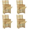 vidaXL Composteur de jardin &agrave; lattes 4 pcs Vert 110 x 58 x 113 cm