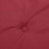 vidaXL Coussins de chaise de jardin lot de 2 rouge bordeaux 40x40x4 cm