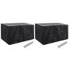 vidaXL Housses de salon de jardin 2 pcs 8 &oelig;illets 180x70x90 cm