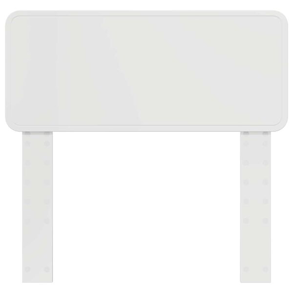 vidaXL T&ecirc;te de lit Blanc Brillant 75 cm Bois d'ing&eacute;nierie