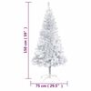 vidaXL Arbre de No&euml;l artificiel pr&eacute;-&eacute;clair&eacute;/boules argent&eacute; 150 cm PET