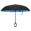 vidaXL Parapluie &agrave; poign&eacute;e en C Noir 108 cm