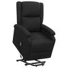 vidaXL Fauteuil Noir Tissu