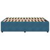 vidaXL Cadre de lit sans matelas bleu 160x200 cm velours