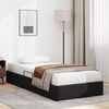 vidaXL Lit de Rangement avec matelas Noir 90 x 190 cm Faux cuir