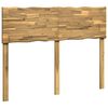 vidaXL T&ecirc;te de lit en bois brut ROSTOCK Blanc 120 cm