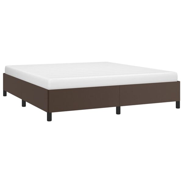 vidaXL Cadre de lit sans matelas marron 180x200 cm similicuir