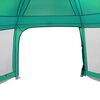 vidaXL Tente piscine toit amovible parois maille vert d'eau 512x458 cm
