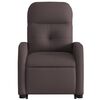 vidaXL Fauteuil inclinable marron fonc&eacute; tissu
