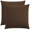 vidaXL Coussin de jet&eacute; 2 pc HEERLEN Marron 55 x 55 cm Tissu