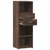 vidaXL Buffet haut ch&ecirc;ne marron 40x42,5x124 cm bois d'ing&eacute;nierie